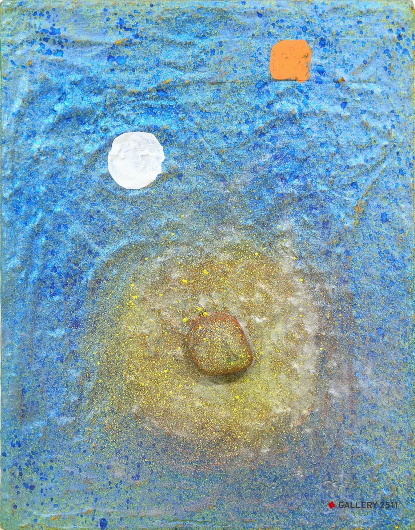 No.023 -「天空的石头 #010」
Acrilic on Canvas, W280mm × H360mm, 2010.05.13
¥36,000（包税）