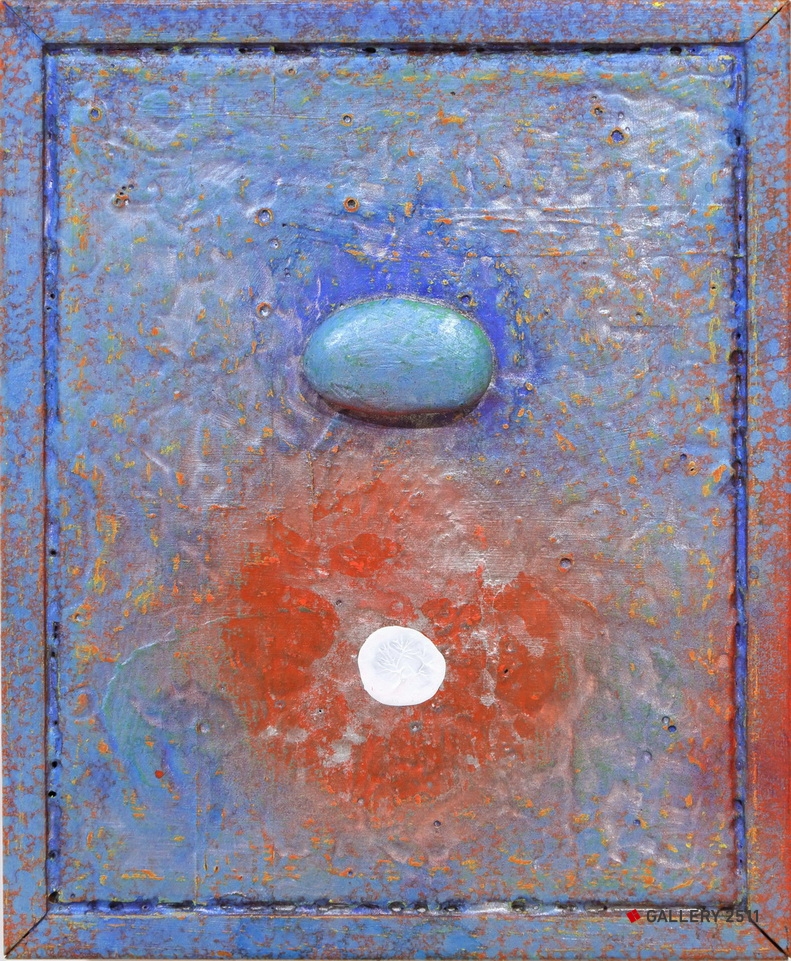 No.027 -「天空的石头 #018」
Acrilic on Wood panel, W236mm × H286mm, 2010.05.13
¥35,000（包税）