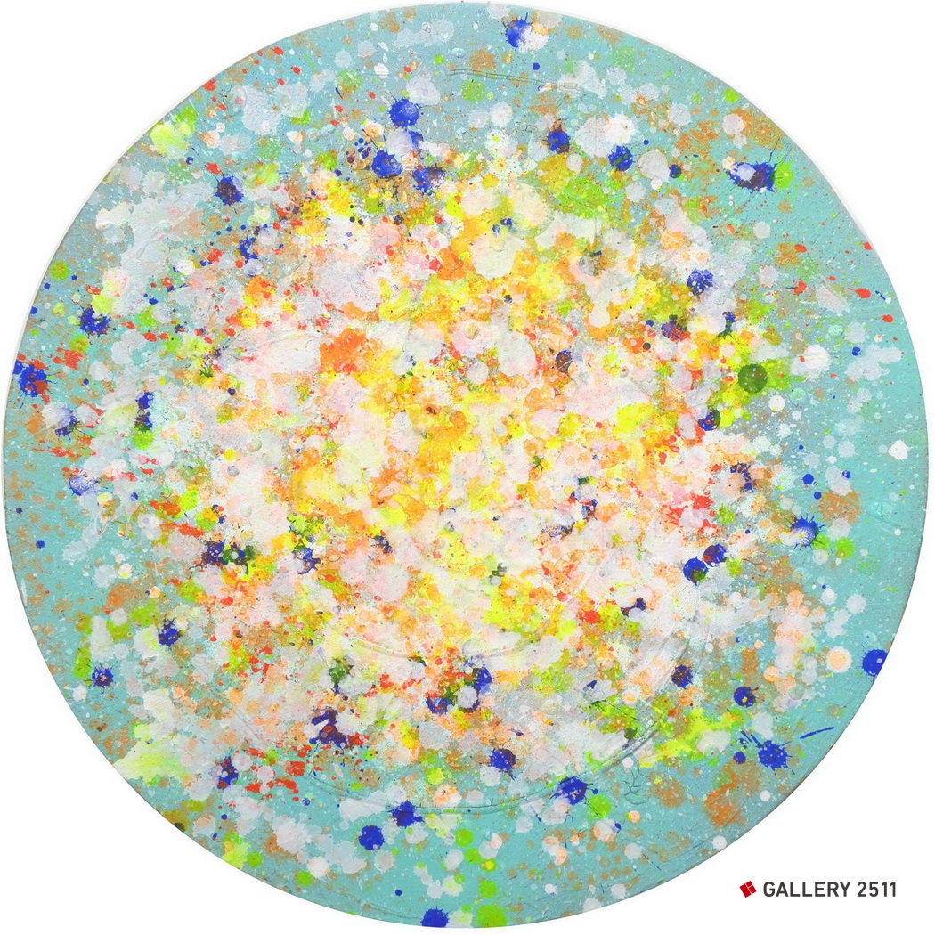 No.055 -「Cells of Earth #001 地球的细胞」
Acrilic on Canvas, Φ445mm, 2014
¥45,000（包税）