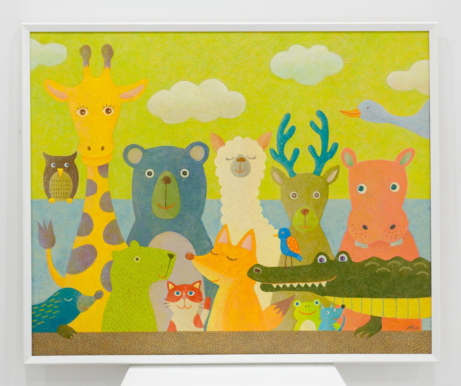 Animals! F25(803mm×652mm)・キャンバスにアクリル絵の具